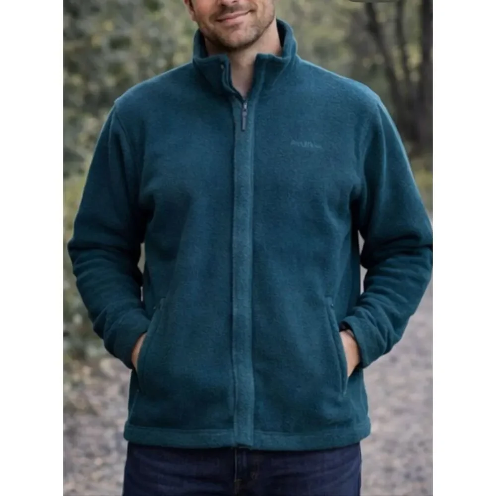 L.L. Bean vintage dark green full zip fleece size xl